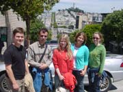 Group picture on Lombard Street