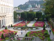 Castle garden in Salzburg