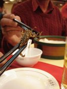Deep fried scorpion for dinner