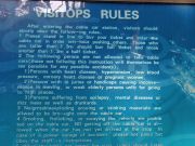 Visitops rules at the Great Wall are postd in Engrish to mak shure evryone under stands