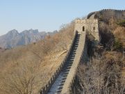 Traces of snow on the Great Wall