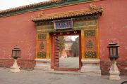 Courtyard gate in the Forbidden City