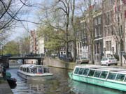 Typical canal in Amsterdam