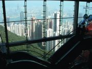 Inside the Victoria Peak lookout tower