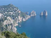 View from a mountain on Capri