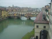Ponte Vecchio in Florence. All of the stores on the bridge sell gold/jewelery.