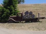 Old truck at Lazy Creek Vineyards