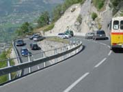 Rush hour in the mountains above Sierre, Valais