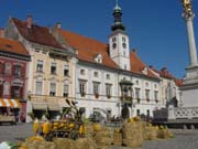 Town square with the Rathaus