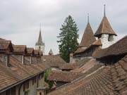 City Wall and houses in Murten