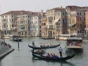 Boats and gondolas in the Canal Grande